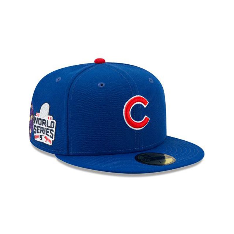 MLB Chicago Cubs State Flower 59Fifty Fitted (OJO7904) - Blue New Era Caps